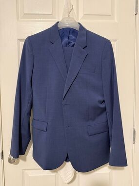 Men's Classic Blue Blazer Simons le 31 slim-fit suit 38r